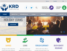 Tablet Screenshot of krdcreditunion.com